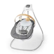 Ingenuity Simple Comfort Compact Soothing Baby/Infant Swing Parker Grey 0m+
