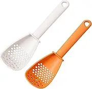 Slotted Spoon - Egg Separating Spoon, 2 Pieces Kitchen Spoons for Cooking, Multifunctional Kitchen Spoon Tool, Heat Resistant Slotted Spoon, Kitchen Utensil for Soup, Eggs