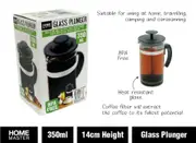 Glass Plunger French Press Coffee Tea Maker Filter 350ml