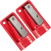Tofficu Lightweight Pencil Sharpener 2pcs Pack Compact Design Perfect for School and Home Use