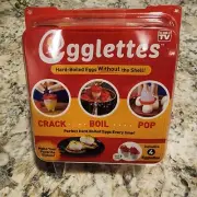 Egglettes Egg Cooker Hard Boiled Egg Pods, Set of 4, As Seen on TV *New*