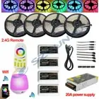 20M 5050 RGBW 2835 RGB Mi Light WIFI Timer Led Strip+ 4-Zone Remote Full kits