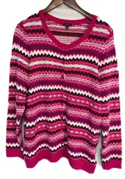 NWT Talbots Womens Sweater Cardigan Scoop Neck Top Full Button Lambswool Size X