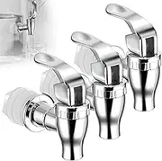 Spigot for Beverage Dispenser, 3 Pcs Glass Drink Dispenser Spigot Glass Water Dispenser Spigot Replacement Beverage Dispenser Spout Brew Kettle Spigot Drink Bucket Tap Faucet