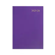 2025-2026 Financial Year Diary Collins Essential A4 Day to Page Purple ESSA41M.5