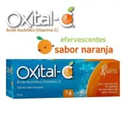 OXITAL C' 10 TABLETAS DE AClDO 4SCORBICO sabor naranja