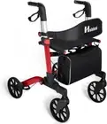 Walkers for Seniors with Seat Foldable, Rollator Walker with 4 Wheels,