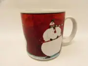 Breaking the Ice by Sakura Mug Snowman On Ice Skates Red b96