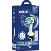 Oral-B Pro 100 Black Cross Action Electric Toothbrush W/ Charger Each