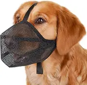 Mayerzon Dog Muzzle, Soft Mesh Muzzle for Small Medium Large Dogs Anti Bite Scavenging, Breathable Adjustable Mouth Guard for German Shepherd Labrador Golden Retriever in Grooming Walking Vet Visits