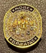 NBA LOS ANGELES LAKERS KOBE BRYANT RETIREMENT RING BLACK MAMBA 1996 - 2006 20yrs