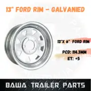 13″ Sunraysia Ford Rim GALVANISED ! Trailer Parts