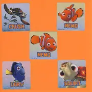 10 Finding Nemo - Large Stickers - Rewards - Clownfish - Dory, Squirt, Crush