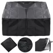 Outdoor Square Fire Pit Cover Garden BBQ Grill Canvas Waterproof 86*86*36cm