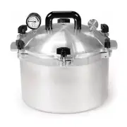 All American 15.5qt Pressure Cooker Canner Exclusive Metal In Silver Color