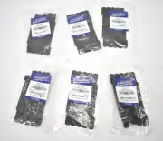 Lot of 6 Packs Speedwrap Low Profile Cable Ties SWET.375X6BK-10 Hook & Loop