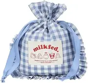 MILKFED.(ミルクフェド) Milkfed Milkfed x Sanrio Charactors Drawstring Pouch, LtBlue, One Size