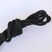 2 pairs Black round boot laces shoelaces for hiking walking work boots shoes