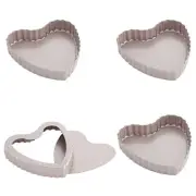 CHEFMADE Mini Tart Pan Set, 4-Inch 4Pcs with Removable Loose Bottom Non-Stick...