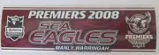 MANLY SEA EAGLES 2008 PREMIERS NRL LOGO STICKER DECAL BUMPER STICKER