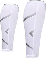[Elonglin] 2 Pcs Compression Calf Sleeve Leg Compression Socks Pain Relief Guard for Basketball Football Outdoor Sports