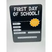 First Day of School Chalk Board with Chalk
