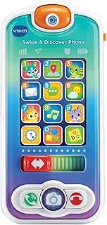 VTech Swipe & Discover Phone - Interactive Educational Pretend Phone for Kids - 537603 Multicolor 24.1 x 15.0 x 4.5 cm