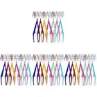 30Pcs Light Eyebrows Plastic Tweezers Eyebrow Girl Friends Makeup
