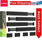 Adjustable Bamboo Drawer Dividers Organizers - Eco-Friendly and Durable Design