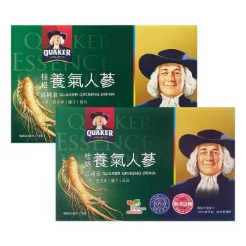 QUAKER 桂格 氧氣人蔘【無糖/有糖】滋補飲（19瓶/盒）