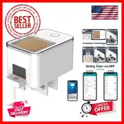 Bluetooth Automatic Fish Feeder for Aquarium, Food Dispenser for Fish Tank wi...