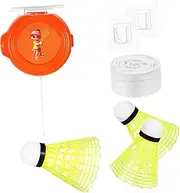 Toyvian 1Set Indoor Badminton Rebound Trainer Training Device with Easy Ceiling Mount Durable Elastic Cord Natural Rebound Shuttlecock for Enhanced Practice Sessions