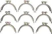 [Bewinner] 9Pcs Purse Clasp Lock, Vintage Coin Bag Frame, Approx. 8.5cm / 3.3in Dinner Bags, Evening Bags, Handbags, Luggage