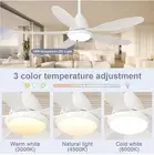 Ceiling Fans with Lights and Remote, 52'' Ceiling Fan Large Air Volume 6-Spee...