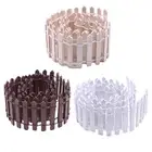 Miniature Fairy Garden Fence 90x5cm Outdoor Wood Picket Fence for Dollhouses DIY