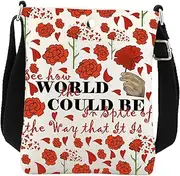 [BNQL] Hadestown Musical Crossbody Bag Hadestown Musical Gifts See How The World Could Be Hadestown Theatre Gift Crossbody Purse, White
