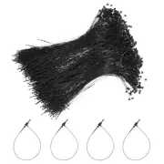5000pcs Plastic Tag Ties Fastener 9" Security Loop Tie Pins Black