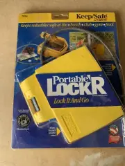SENTRY PORTABLE LOCK’R KEEP/SAFE 7300Y LOCK IT & GO 4 NUMBER LOCK LOCKER W CABLE