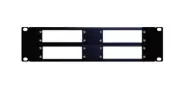 4-Grid Rack Mount Plate For RF Coax Video Audio Modulators Demodulators