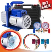4.8CFM Vacuum Pump 1Stage Air Conditioning Refrigeration Tools Manifold Gauges