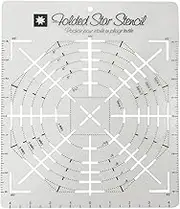 1 Pcs Folded Star Guide Stencil Sewing Quilting Template for Fabric Patchwork Plastic Template DIY Bowl Comfortable Suit for Any Pattern