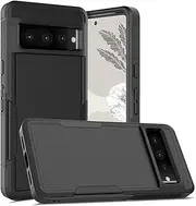 [ZUSLAB] Rugged Case for Pixel 7 Pro Rugged Defender Protective Heavy Duty Shockproof Dustproof Cover for Google (2022) - Black