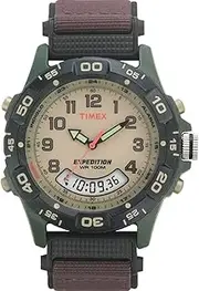 [Timex] Expedition Camper Men's 39 mm Watch, Brown/Green/Tan, One Size, Dress Watches