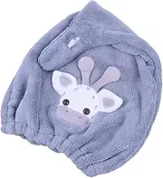 MUSISALY Hair Drying Hat Quick Drying Towel Cap Cartoon Appearance Soft Material No Odor Skin-Safe for Bathing