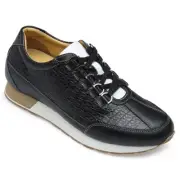 US11 CHAMARIPA 7CM/2.76" Elevator Shoes Height Increasing black Sneaker For Men