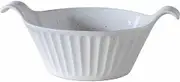 Sogi T-957080 Gratin Round, White, Gratin Dish, Width 7.5 x Depth 5.4 x Height 2.8 inches (19 x 13.7 x 7 cm), 15.2 fl oz (450 ml), 8.8 oz (250