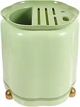 OKUMEYR Rotatable Kitchen Utensil Holder Chopsticks Spoon Organizer Multi Function Cutter Rack for Home Restaurant Hot Pot Capacity with Partition Design