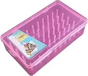 Bobbins Spools Box 42 Slots Sewing Machine Bobbin Case Storage Organizer for Embroidery Thread Bobbins