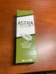 Astra Superior Platinum Double Edge Shaving Razor Blades 100 Pcs