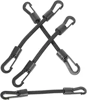 IWOWHERO 4Pcs Outdoor Camping Hook Ropes Portable Multi Function Tie Down Straps Elastic Buckle Straps for Tent Awning and Gear Durable and Easy to Install